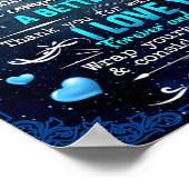 Aan mijn man Wolf Gift, Husband Birthday Gift Poster (Hoek)