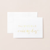 Aan mijn matron van eer op mijn trouwdag Dank u Folie Kaarten (Voorkant met envelop)