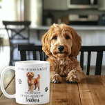 Aan mijn menselijke dienaar Funny Dog Goldendoodle Koffiemok<br><div class="desc">Dit ontwerp kan op het gebied worden gepersonaliseerd dat door de foto en/of tekst te veranderen wordt verstrekt. Of het kan worden aangepast door te klikken deze Sjabloon personaliseert en dan de klik te kiezen om verdere optie aan te passen en de kleur van de achtergrond te schrappen of te...</div>