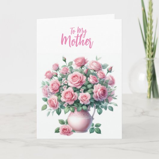 Aan mijn moeder beterschap kaart (Voorkant)