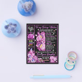 Aan mijn moeder, Birthday Gift, hou van mam Gift I Flyer (Enkel)