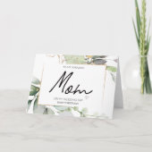 Aan mijn moeder bruiloft dank u voor bruiden moede kaart (Voorkant)