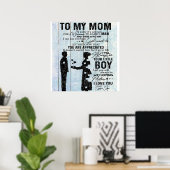 Aan mijn moeder cadeau, speciale brief aan mama poster (Thuiskantoor)