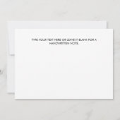 Aan mijn moeder eenvoudige moderne minimale bruilo kaart (Achterkant)