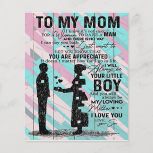 Aan mijn moeder, geschenk voor mama, brief aan mam flyer