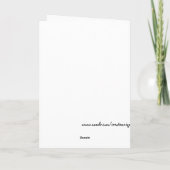 Aan mijn moeder Happy Birthday Chair Kaart (Achterkant)