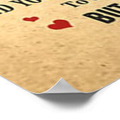 aan mijn moeder , ik hou van je moederdag cadeaus poster (Hoek)