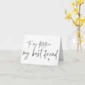 Aan mijn moeder mijn beste vriend, moeder van de b kaart (Gele Bloem)