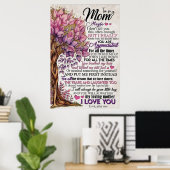 aan mijn moeder, moederdag cadeaus poster (Thuiskantoor)