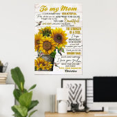 aan mijn moeder, moederdag cadeaus poster (Thuiskantoor)