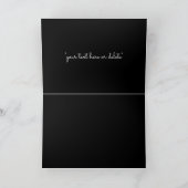 "AAN MIJN MOM" | Roze Goud en Zwarte Trouw Kaart (Binnen)