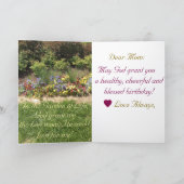 Aan mijn mooie moeder, gefeliciteerd Kaart (Binnen)