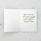 ** AAN MIJN MOOIE MOEDER** OP JE VERJAARDAG KAART (Binnen)