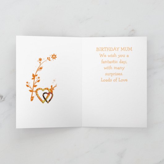 Aan mijn Mooie MUM. De roze Kaart van de (Binnen)