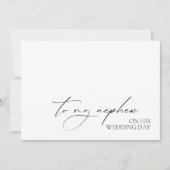 "Aan mijn neef op zijn trouwdag" bericht Kaart (Voorkant)