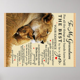 Aan mijn oma Birthday Gift, Nicce Love Gift Poster