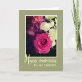 Aan mijn ouders! Heerlijk Happy Jubileum Kaart (Voorkant)