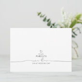 Aan mijn ouders in-law Wedding Message (Staand voorkant)