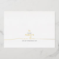 Aan mijn ouders in-law Wedding Message