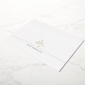 Aan mijn ouders in-law Wedding Message Folie Uitnodiging (Gedraaid)