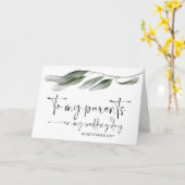 Aan mijn ouders op huwelijksdag dank u bruid bruid kaart (Gele Bloem)