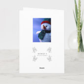 Aan Mijn Papa, Vrolijke Kerstmis Feestdagen Kaart (Achterkant)