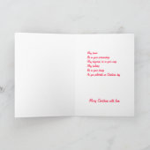 aan mijn peetzoon kerstkaarten feestdagen kaart (Binnen)