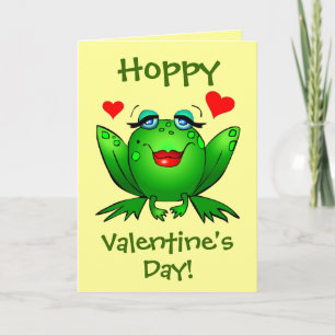 Aan mijn Prince Hoppy Valentijnse kikkers Schattig Feestdagen Kaart