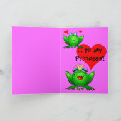 Aan mijn Princess Hoppy Valentijn Schattigee Roman Feestdagen Kaart (Binnen)