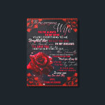 Aan mijn Roos Wife Birthday Gift... Canvas Afdruk<br><div class="desc">Aan Mijn Roos Vrouw Verjaardagscadeau, Paar Vrouw Gift Een schattig cadeau voor een speciaal persoon. Het patroon is het beste cadeau aan vrienden en familie, het is ook een perfect vakantie- of verjaardagscadeau idee Hondenliefhebbers, meisjes, jongens, kinder, tiener en volwassen op Kerstmis, en Nieuwjaar, Thanksgiving Dag, Kerstdag, Moederdag, Vaderdag, 4...</div>