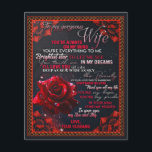 Aan mijn Roos Wife Birthday Gift... Flyer<br><div class="desc">Aan mijn Roos Wife Birthday Gift... </div>