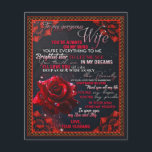 Aan mijn Roos Wife Birthday Gift... Flyer<br><div class="desc">Aan Mijn Roos Vrouw Verjaardagscadeau, Paar Vrouw Gift Een schattig cadeau voor een speciaal persoon. Het patroon is het beste cadeau aan vrienden en familie, het is ook een perfect vakantie- of verjaardagscadeau idee Hondenliefhebbers, meisjes, jongens, kinder, tiener en volwassen op Kerstmis, en Nieuwjaar, Thanksgiving Dag, Kerstdag, Moederdag, Vaderdag, 4...</div>