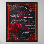 Aan mijn Roos Wife Birthday Gift... Poster<br><div class="desc">Aan mijn Roos Wife Birthday Gift... </div>