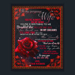 Aan mijn Roos Wife Birthday Gift... Poster<br><div class="desc">Aan mijn Roos Wife Birthday Gift... </div>