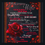 Aan mijn Roos Wife Birthday Gift... Poster<br><div class="desc">Aan Mijn Roos Vrouw Verjaardagscadeau, Paar Vrouw Gift Een schattig cadeau voor een speciaal persoon. Het patroon is het beste cadeau aan vrienden en familie, het is ook een perfect vakantie- of verjaardagscadeau idee Hondenliefhebbers, meisjes, jongens, kinder, tiener en volwassen op Kerstmis, en Nieuwjaar, Thanksgiving Dag, Kerstdag, Moederdag, Vaderdag, 4...</div>