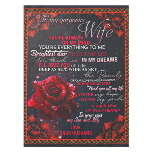 Aan mijn Roos Wife Birthday Gift... Tafelkleed