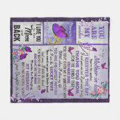 Aan mijn schoonmager Gift, moederdag Gift Fleece Deken (Voorkant (Horizontaal))