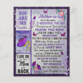 Aan mijn schoonmager Gift, moederdag Gift Flyer (Voorkant)