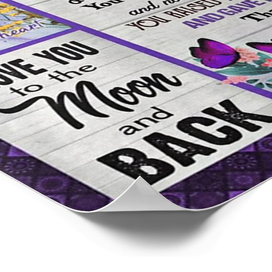 Aan mijn schoonmager Gift, moederdag Gift Poster (Hoek)