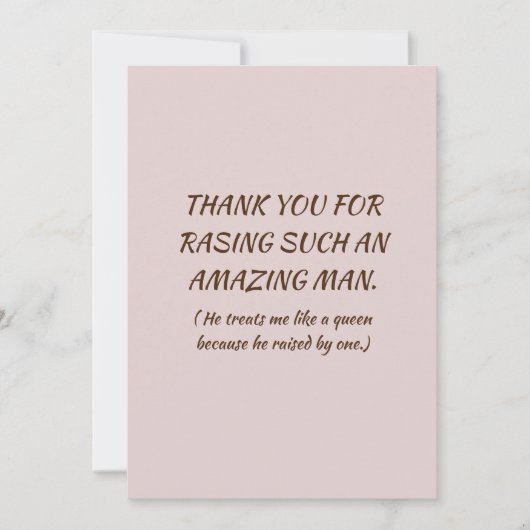 Aan mijn schoonmoeder feestdagenkaart (Voorkant)