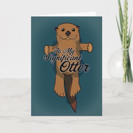 Aan mijn Significante Otter Feestdagen Kaart (Voorkant)
