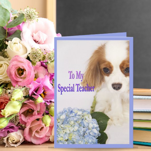 Aan mijn speciale leraar dank u Doggie Kaart
