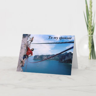 Aan mijn sponsor dank u 2 bedankkaart