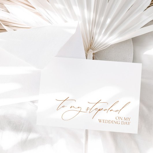 "Aan mijn stiefvader op mijn trouwdag"-berichtkaar