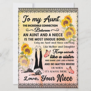 Aan mijn tante Gift, zonnebloem van Niece