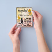 Aan mijn tante Gift, zonnebloem van Niece Flyer (Hand)