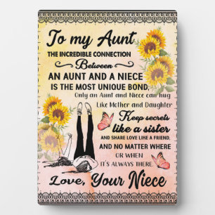 Aan mijn tante Gift, zonnebloem van Niece Fotoplaat