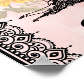 Aan mijn tante Gift, zonnebloem van Niece Poster (Hoek)