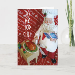 AAN MIJN TOPCHEF IN CHRISTMAS FEESTDAGEN KAART
