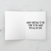 AAN MIJN TOPCHEF IN CHRISTMAS FEESTDAGEN KAART (Binnen)